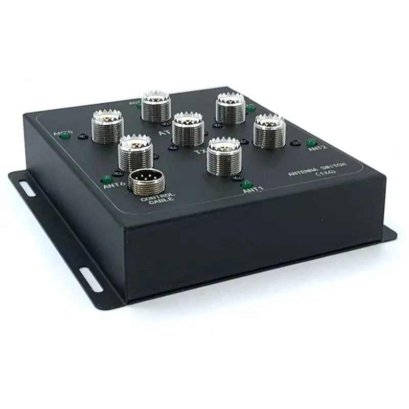 Y44A for AT-16 6-Way Coaxial Remote Antenna Switch 1.8MHz-55MHz 800W PEP for Base Station Handheld Radios SO-239