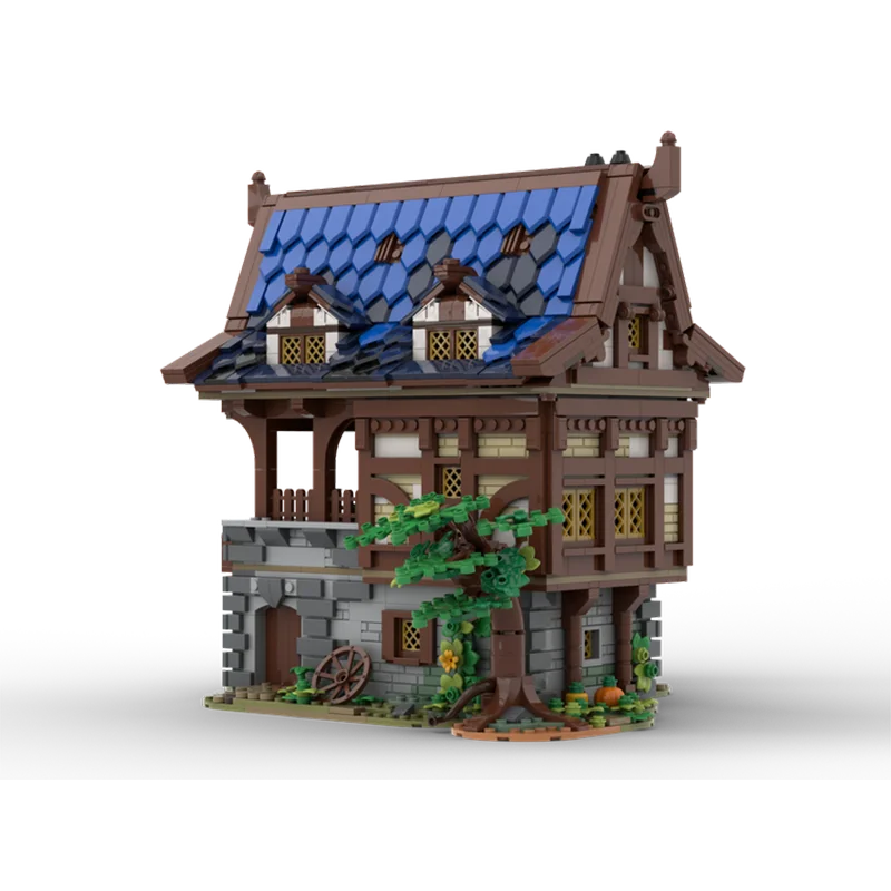 2404PCS Modular MOC Medieval Armory House Street View Architecture Building Blocks Model Toy Children's Birthday Gift Souvenir