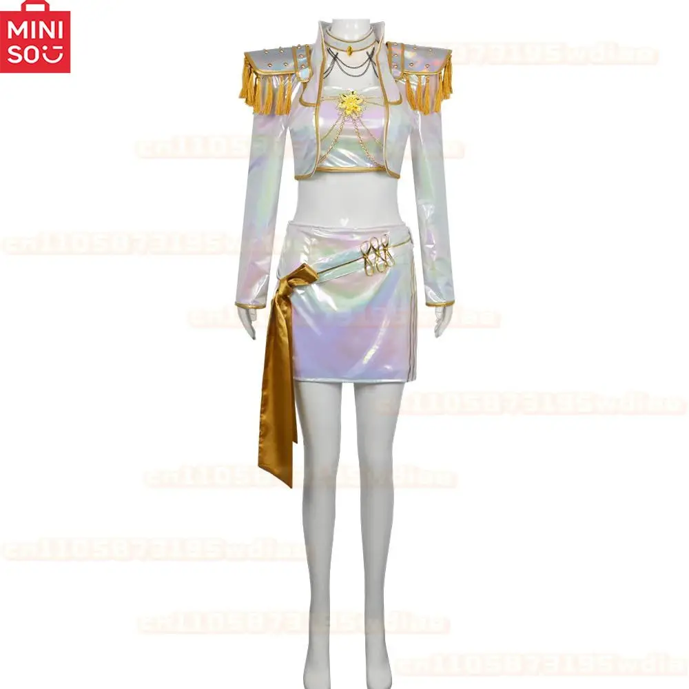Girls Demon Hunters Rumi Cosplay Costume Halloween Carnival K-Pop Zoey Mira Cosplay Kids Idol Stage Dress Up Outfit Children