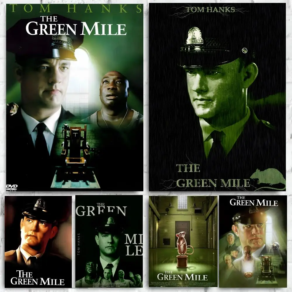 Movie The Green Mile Poster Self-adhesive Art Waterproof Paper Sticker Coffee House Bar Room Wall Decor