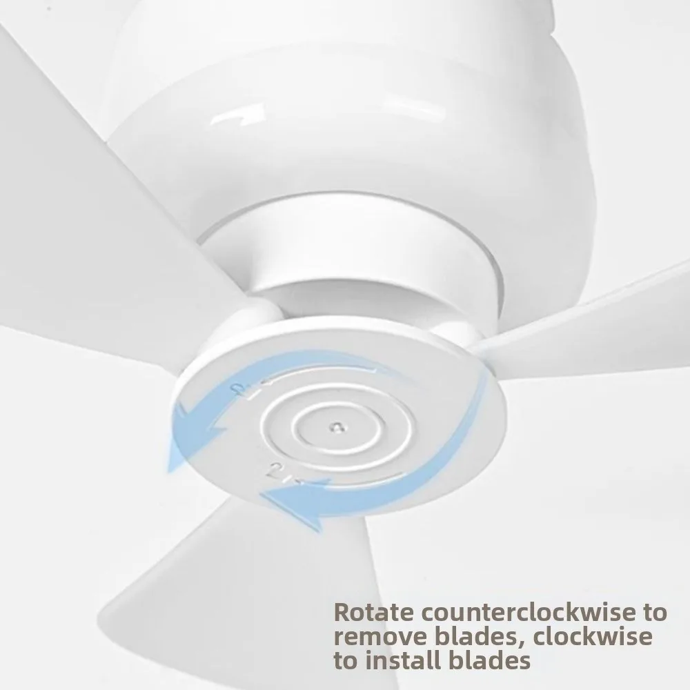 Silent Operation Ceiling Fan Light LED Light Energy Saving Hanging Fan Light Intelligent USB Rechargeable