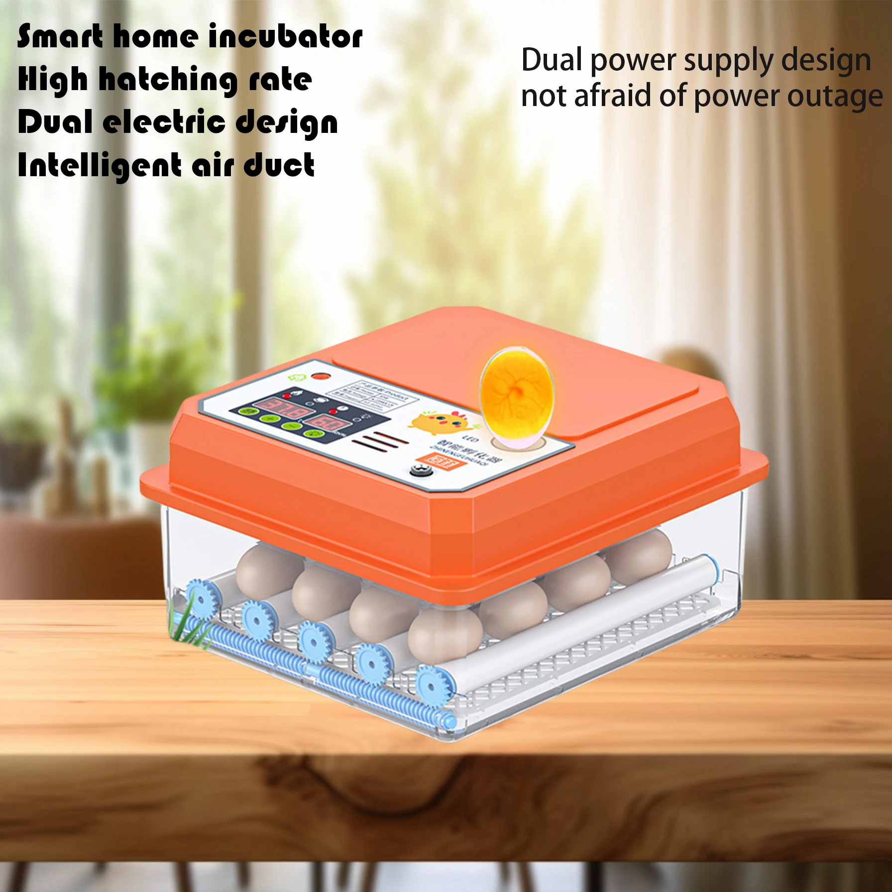 

1 шт., инкубатор для фермерских птиц, перепелов, куриц, птиц, яиц, полностью автоматический поворотный инкубатор, брудер, ферма, инкубационный инструмент для инкубации