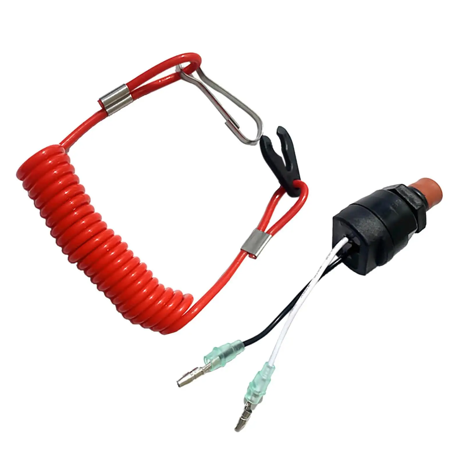 Boat Outboard Motor Emergency Kill Stop Switch W/Tether Lanyard Urgent Stop