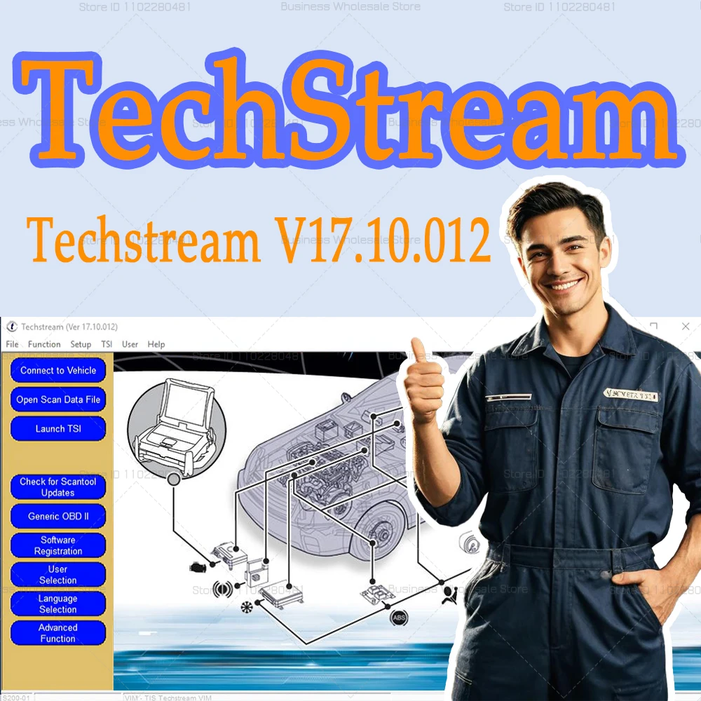 Techstream V17.10.012 Software for Toyota Lexus Cars