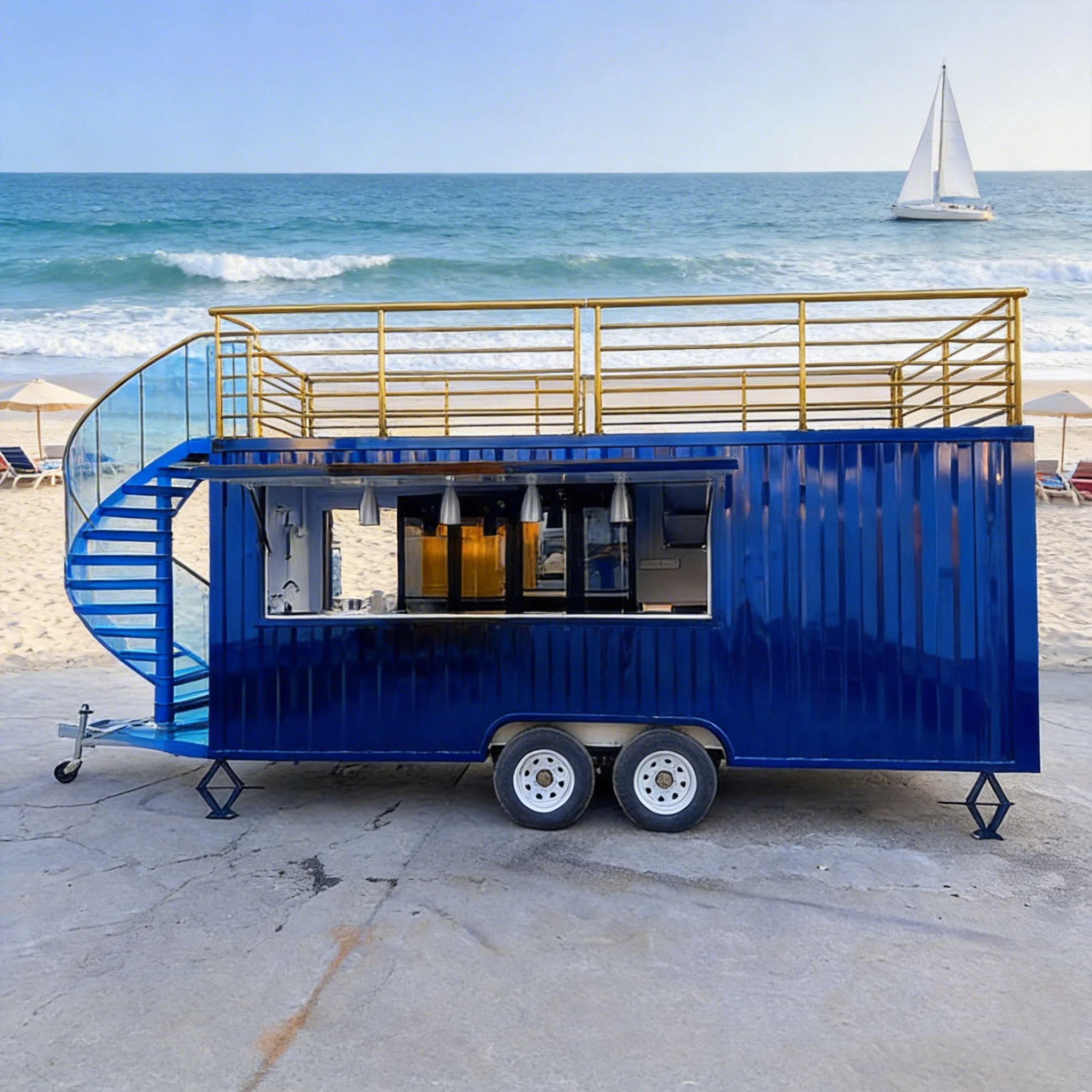 

Container Commercial Kitchen Catering Shipping Containers Customized Cooking Equipment for Sale