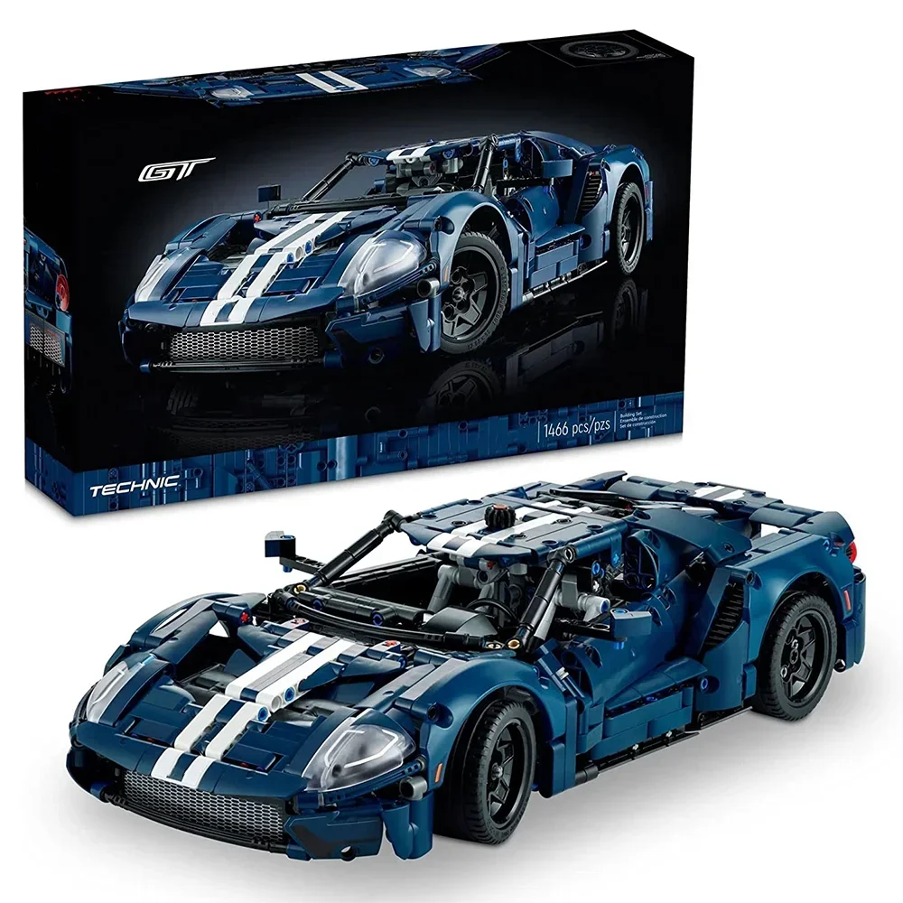 Technical 42154 MOC GT Sports Car 1468PCS Building Blocks Model Racing Vehicle Assemble Bricks Toys for Kids Adult Birthday Gift