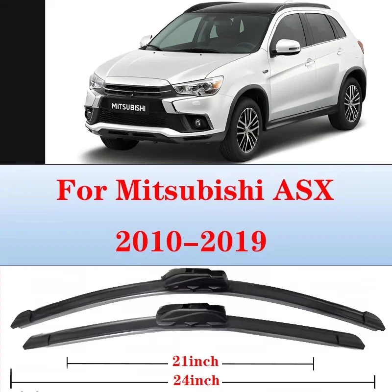 

For Mitsubishi ASX 2010-2019 2011 2012 2013 2014 Wiper Front Wiper Blades Windshield Windscreen Window Brushes 24"+21"