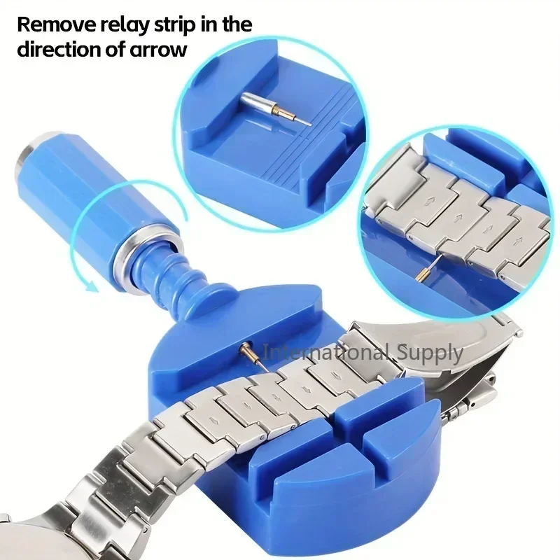 147pcs Watch Repair Kit Professional Watchmaker Tool Set Case Opener Bar Remover Clock Repair Convenient