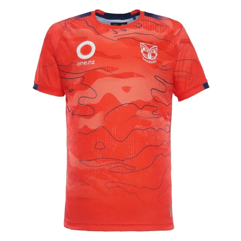 

2024 New Zealand Warriors Home Rugby Training Tee Orange Jersey size S-M-L-XL-XXL-3XL-4XL-5XL