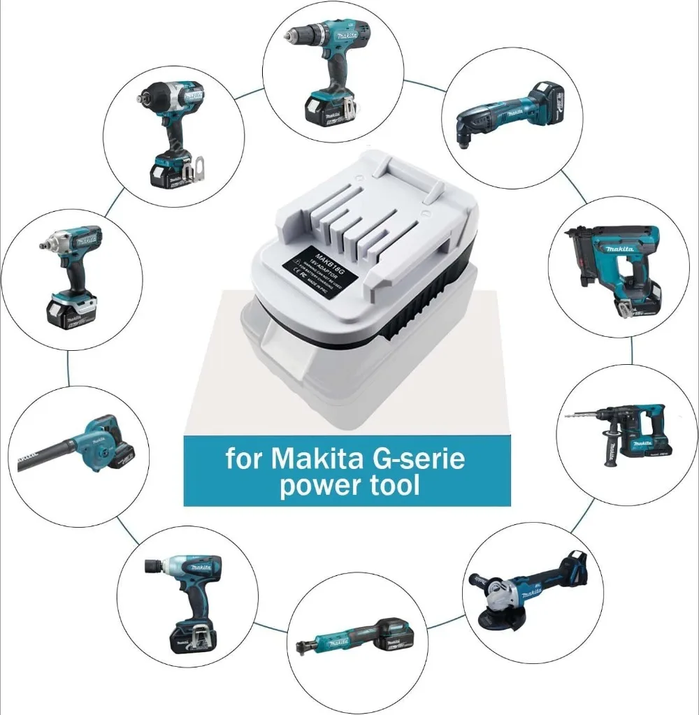 Адаптер аккумулятора для Makita B Series, преобразователь литий-ионной батареи 18 в, BL1830, BL1840 для инструментов серии G, BL1815G, BL1811G, BL1830G