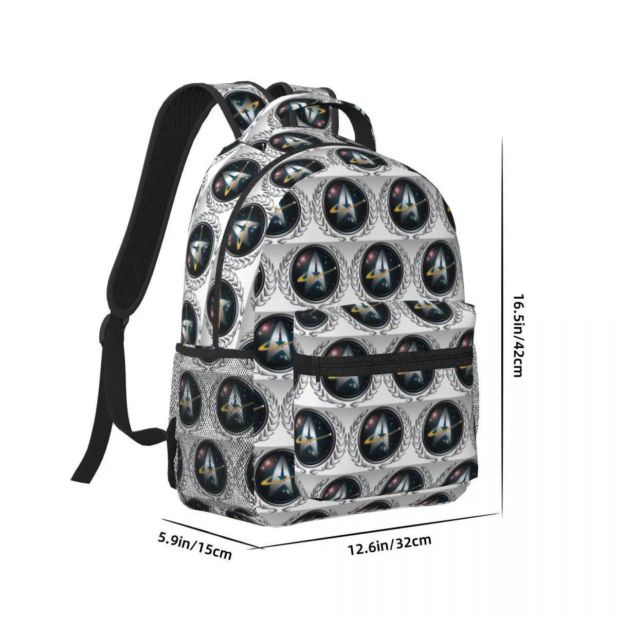 Star Treks Science Fiction TV Series Woman Backpacks Boys Girls Bookbag School Bags Portability Laptop Rucksack Shoulder Bag