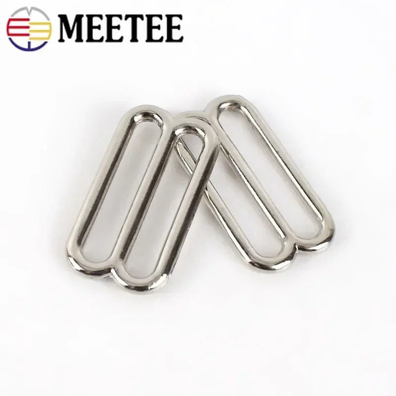 10/20/30Pcs 20-50mm Metal Belt Buckles O D Ring Tri-Glide Bra Webbing Adjust Buckle DIY Clothes Sewing Hardware Accessories