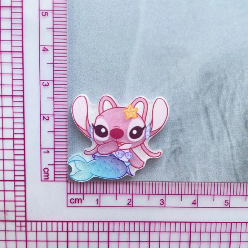 Stitch Angel cartoon cute creative personality cute kawaii high value acrylic magnetic peripherals refrigerator magnet ornaments