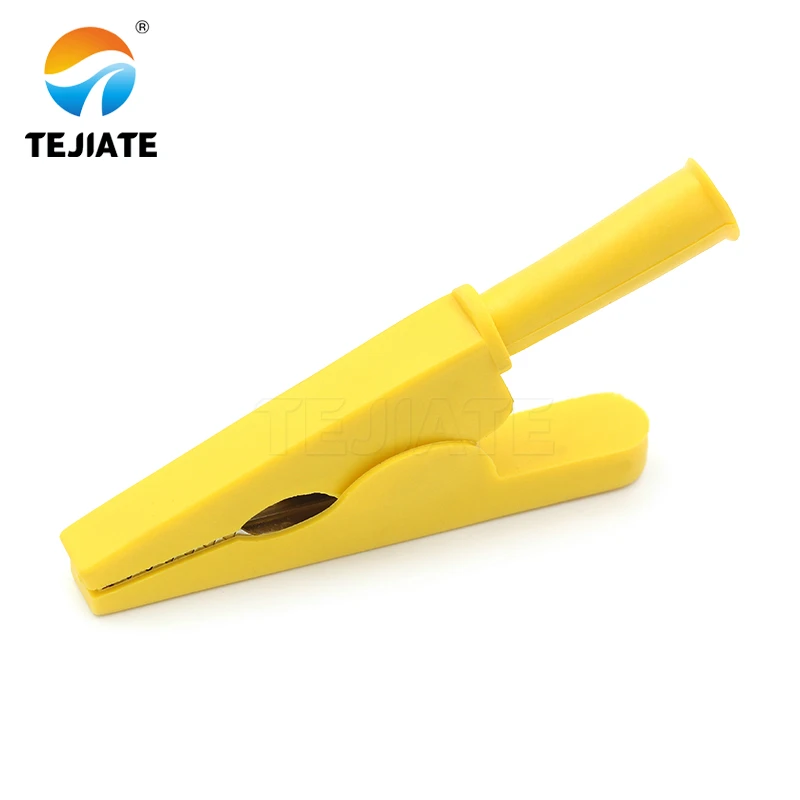 Test clip opening 20mm pure copper alligator clip 4mm plug-in safety sheath test clip / high voltage and high current 50A