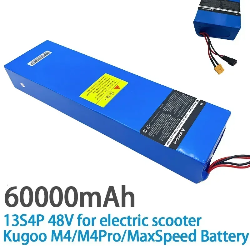 ل Kugoo M4/M4 Pro/Max Speed 48V 60000mAh 15Ah 13S4P 18650 بطارية ليثيوم مع BMS مناسبة