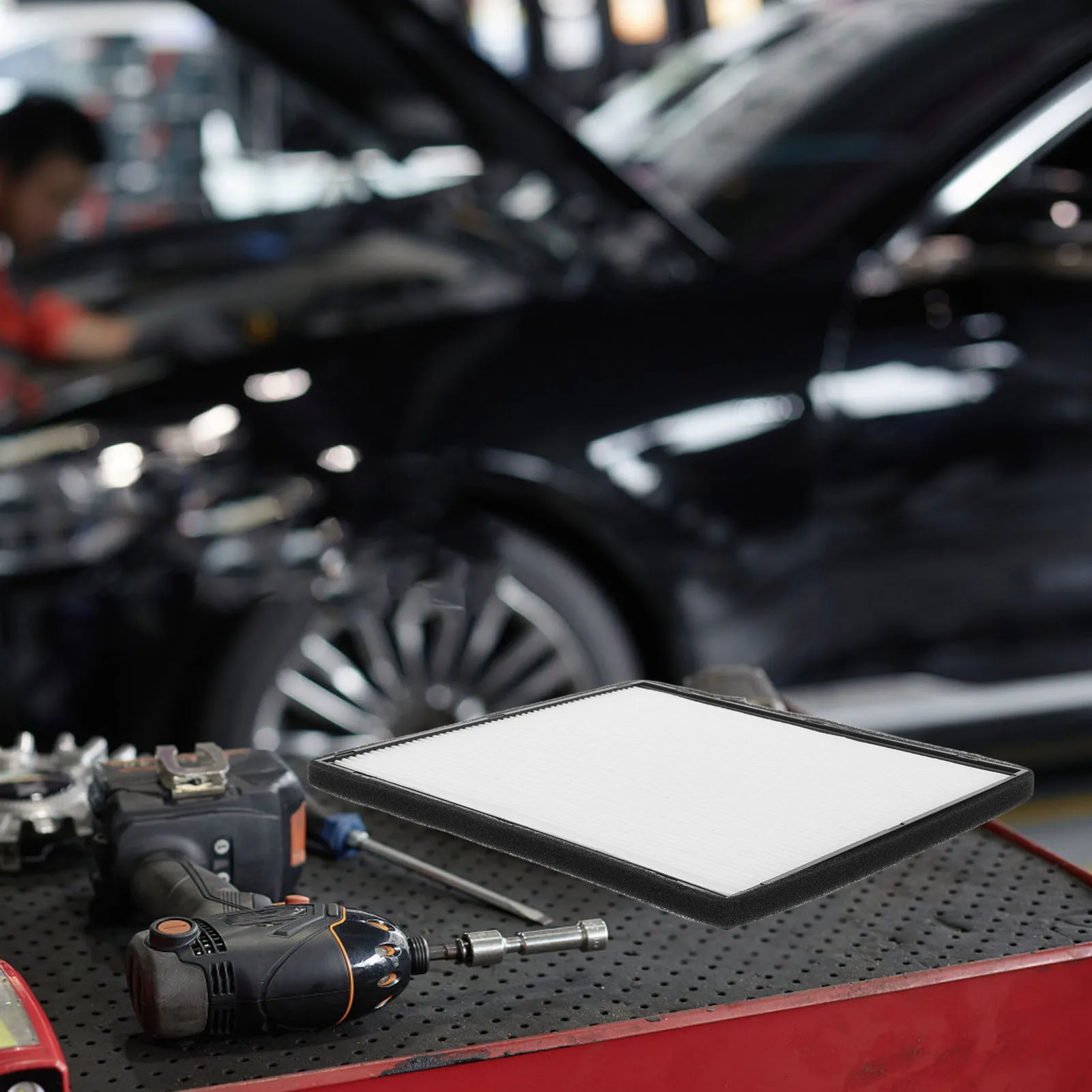 

High-Efficiency Cabin Air Filter ABS Material Odor Removal Easy Install Compatible Most Car Brands Models Cabin Air Filter