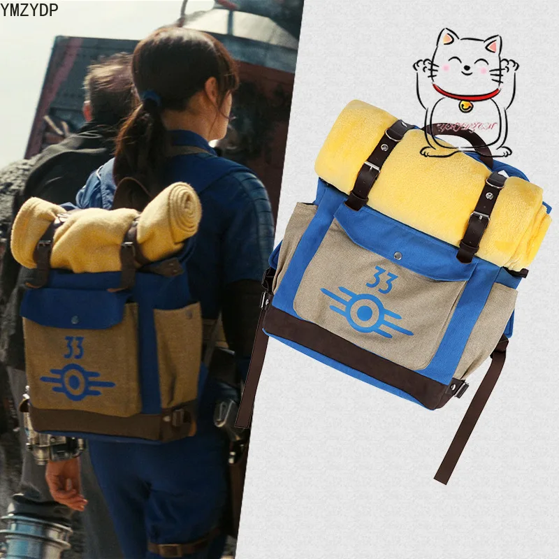 

Oto ñ o Cos Out Lucy Cosplay Disfraz Vault Fallout Road West Backpack Mochila Bolsa holds mujeres hombres Carnival for Halloween