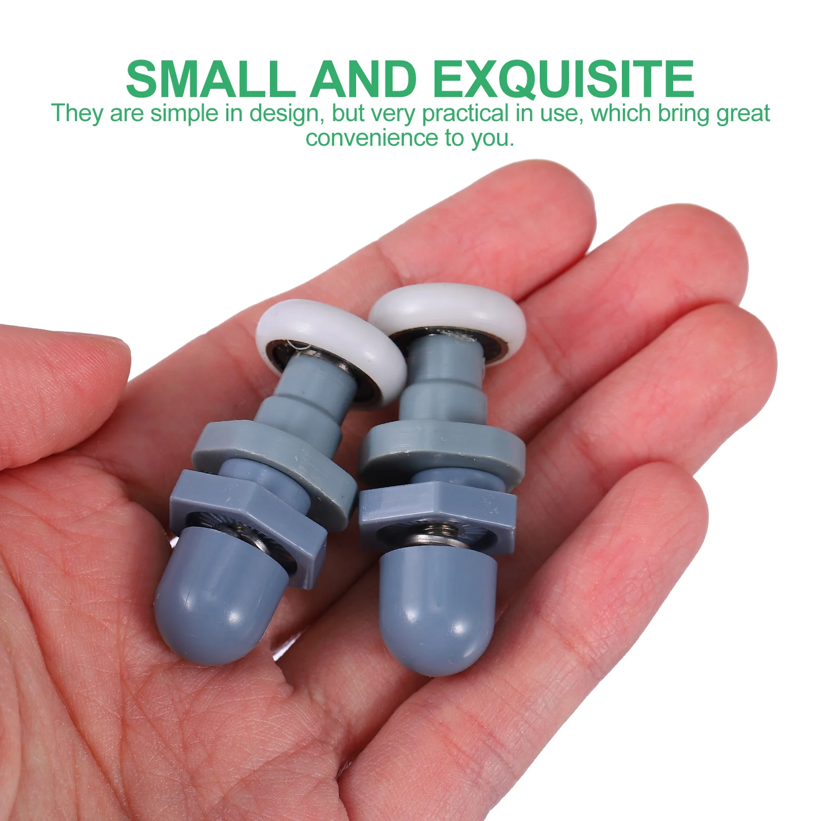 

12Pcs Shower Door Rollers Ultra-Quiet Bottom Pulleys 19mm Glass Doors Easy Install Practical Design Smooth Glide