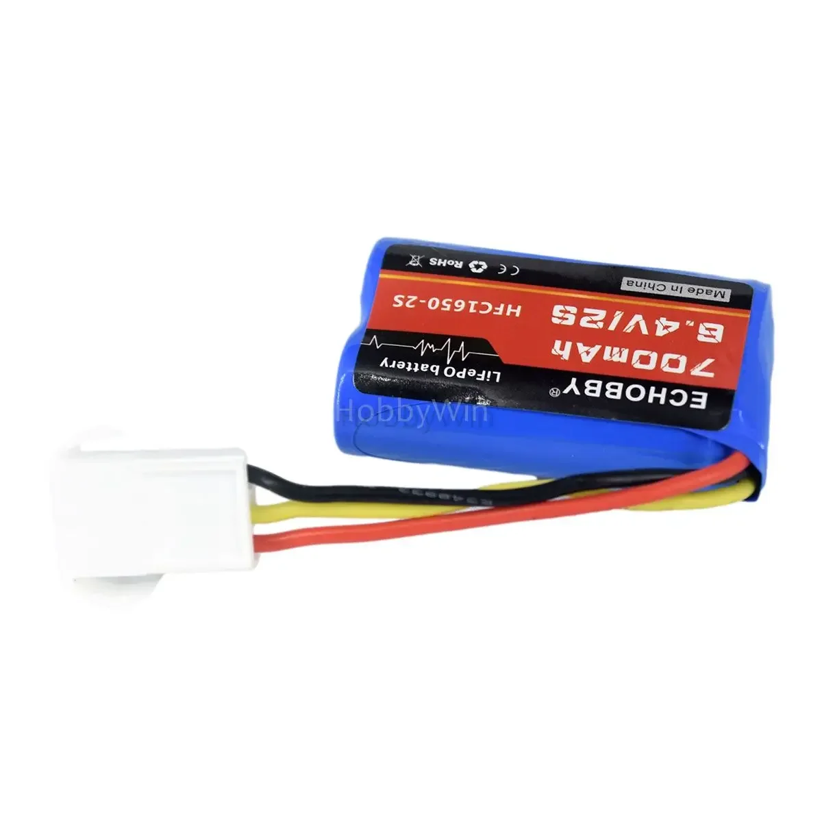 6.4V 2S 700mAh HFC16500 LiFePO Battery EL4.5 3P female plug for RC Car Truck Boat