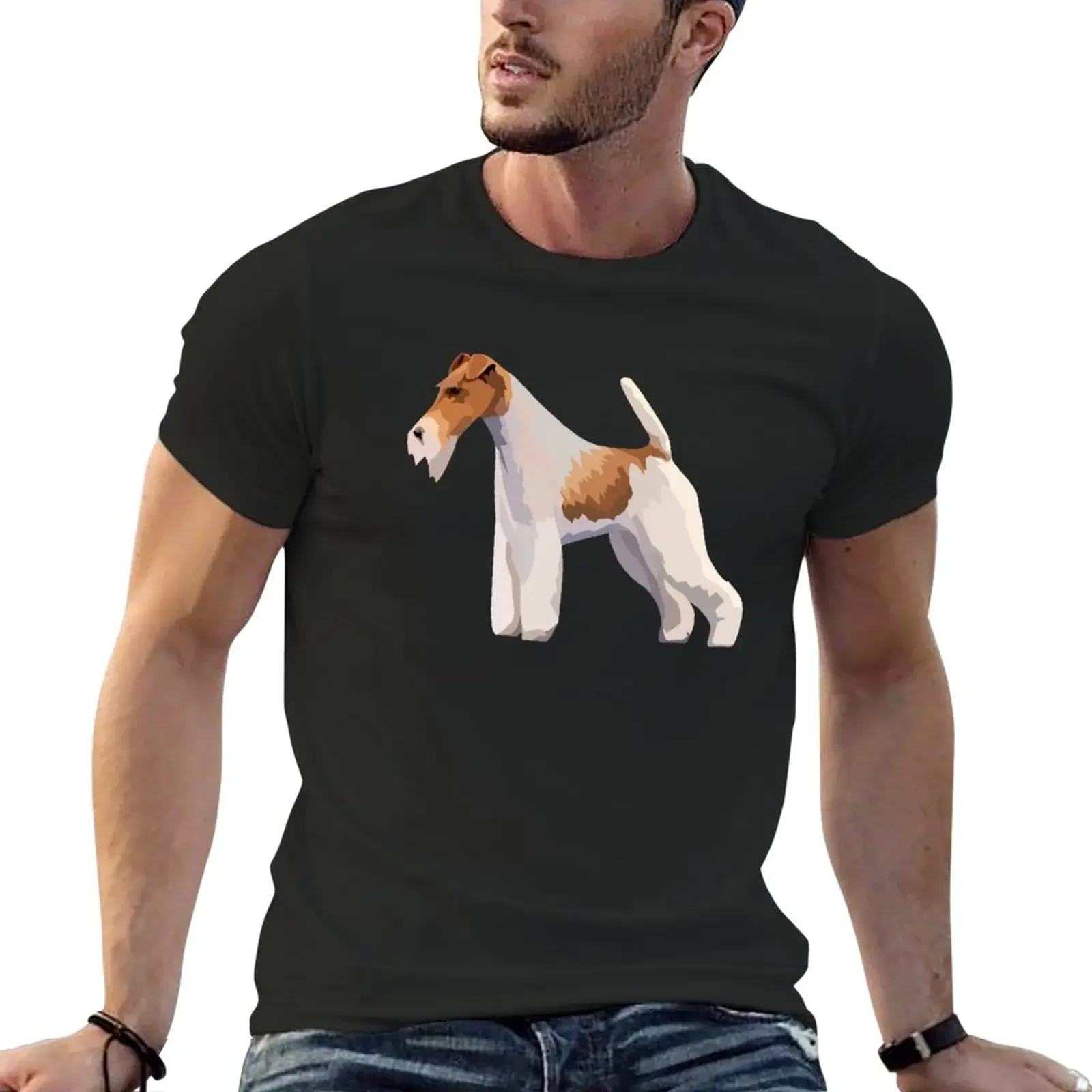 Wire Hair Fox Terrier T-Shirt funny t shirt funny t shirts slim fit t shirts for men Tees Y2K tops Unisex Summer Short Sleeve