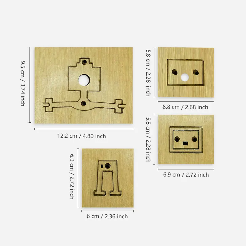 4Pcs Robot Leather Cutting Dies, Dual‑Purpose Stamping & Cutting Mould for DIY Leather Keychains
