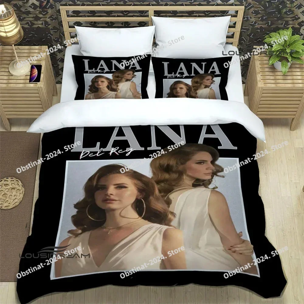 Lana Del Rey printed Printed Bed Set Duvet Cover Pillowcase Bedding Set Bed Linen Sheet Quilt Cover Full Queen King Size