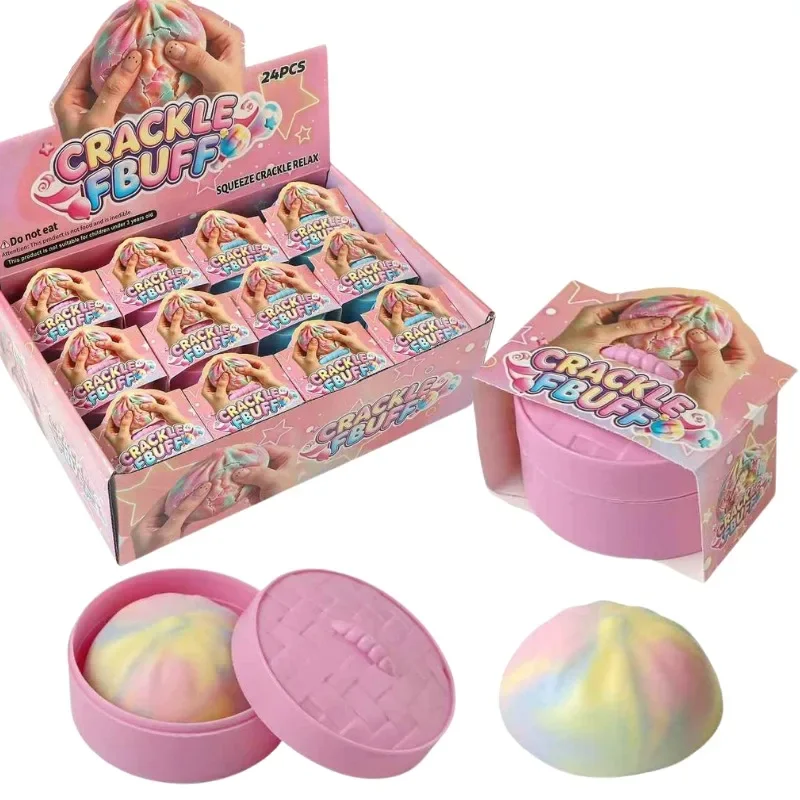 2026 Trending Crispy Wax Ball Squishy Toys Crunch Sound Squeeze Reshaped Handmade Stress Relief Fidget Toys Wit Blind Box Gifts.