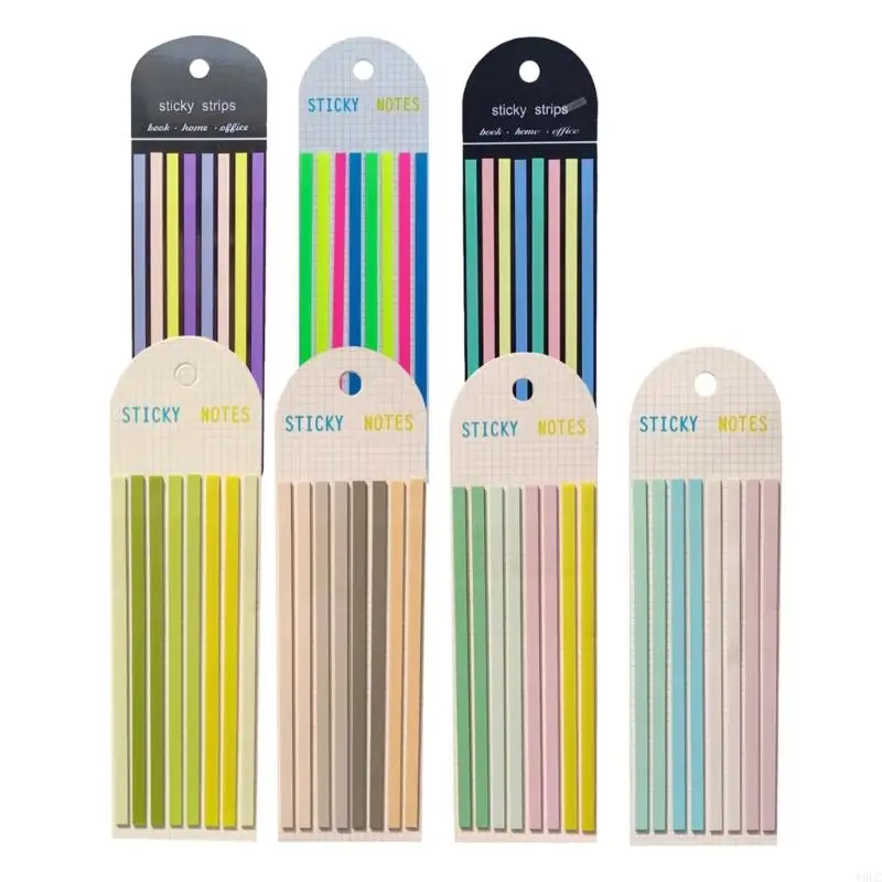 Translucent Sticky Notes Multifunctional Colored Index Tabs Long Page-Markers Sticky Index Tabs for Bookmarks Notebooks