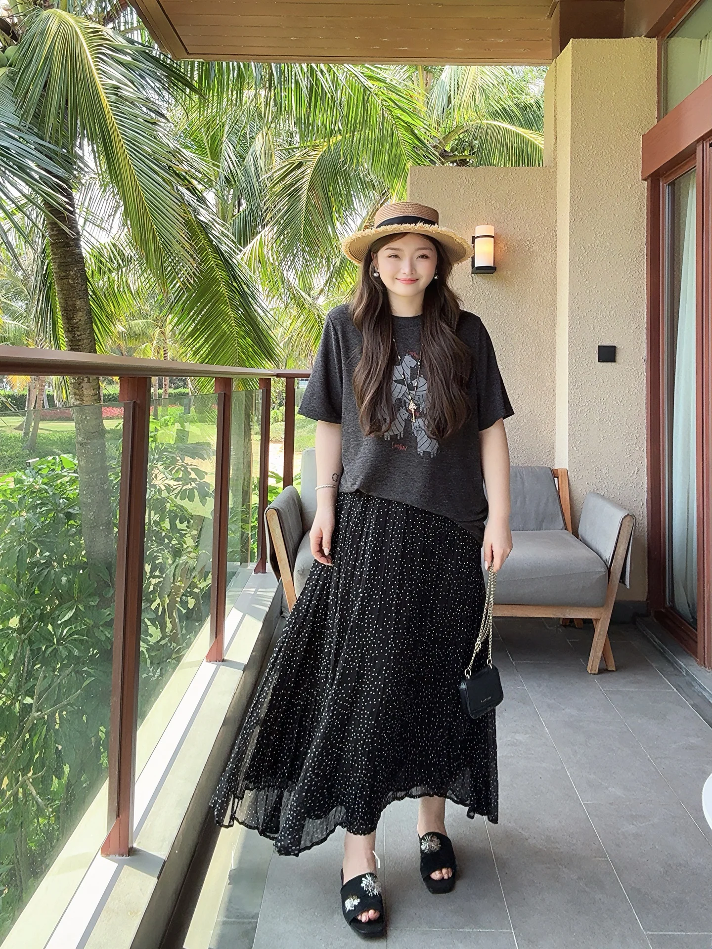 

Romantic Manuscript Lazy Zebra Short Sleeve T-Shirt plus Size Women's Fashion Summer New Style Slimming Top Shoulder-Length