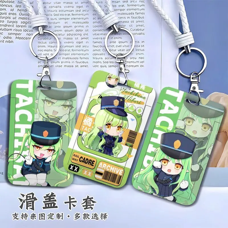 Archivio azul Tachibana Nozomi tarjetero Anime identificación de crédito tarjeta de autobús banco soporte de exhibición de fotos funda protectora