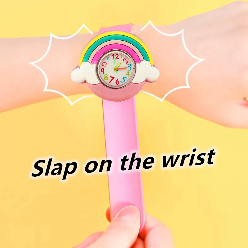 Reloj electrónico Digital para niño y niña, pulsera de frutas de dibujos animados, juguetes de rompecabezas para aprender el tiempo, regalo de cumpleaños