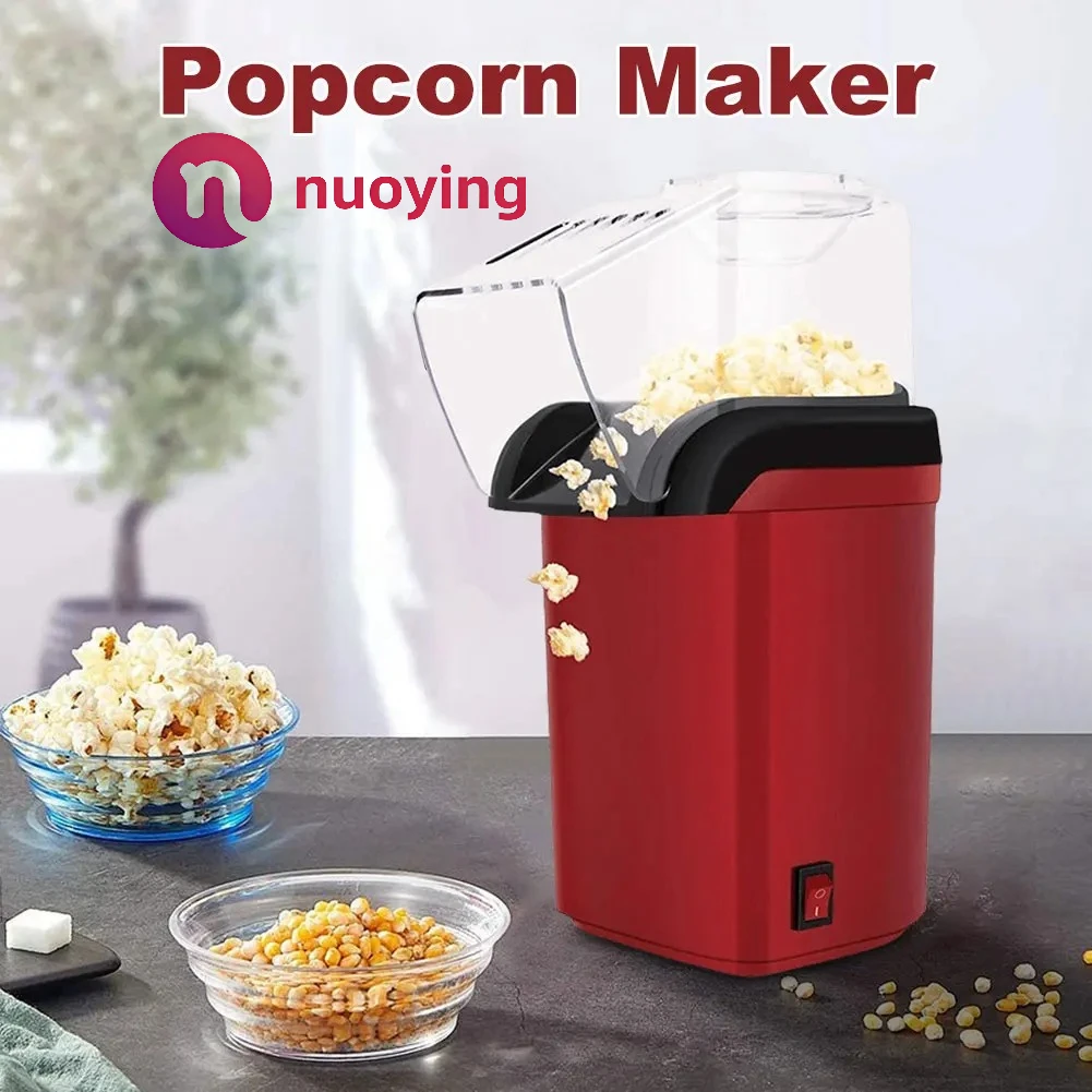 Máquina de Palomitas de Maíz Totalmente Automática, Mini Palomitera Eléctrica de Aire, Alta Tasa de Explosión, Electrodoméstico Práctico para el Hogar, Cocina y Fiestas