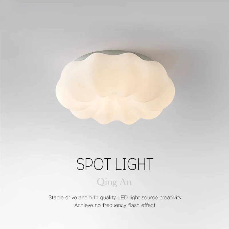 Children's Room Cloud Ceiling Light LED Donut Cloud Lamp Minimalist Modern Warm Nursery Baby Room Boy Girl Bedroom Ceiling Lamps