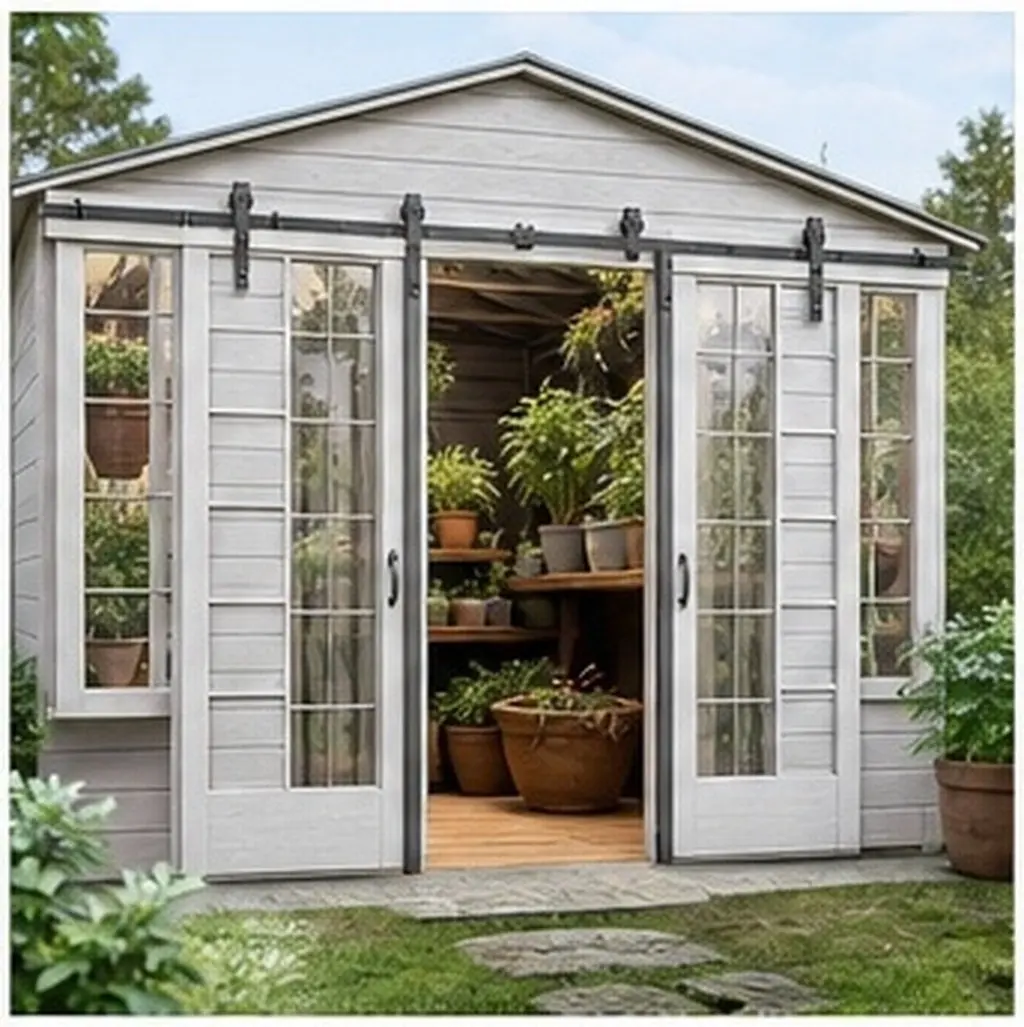 2Pcs Sliding Door Track Roller Stainless Steel Heavy Duty Sliding Barn Door Wheel for Closet Garden Greenhouse Hardware
