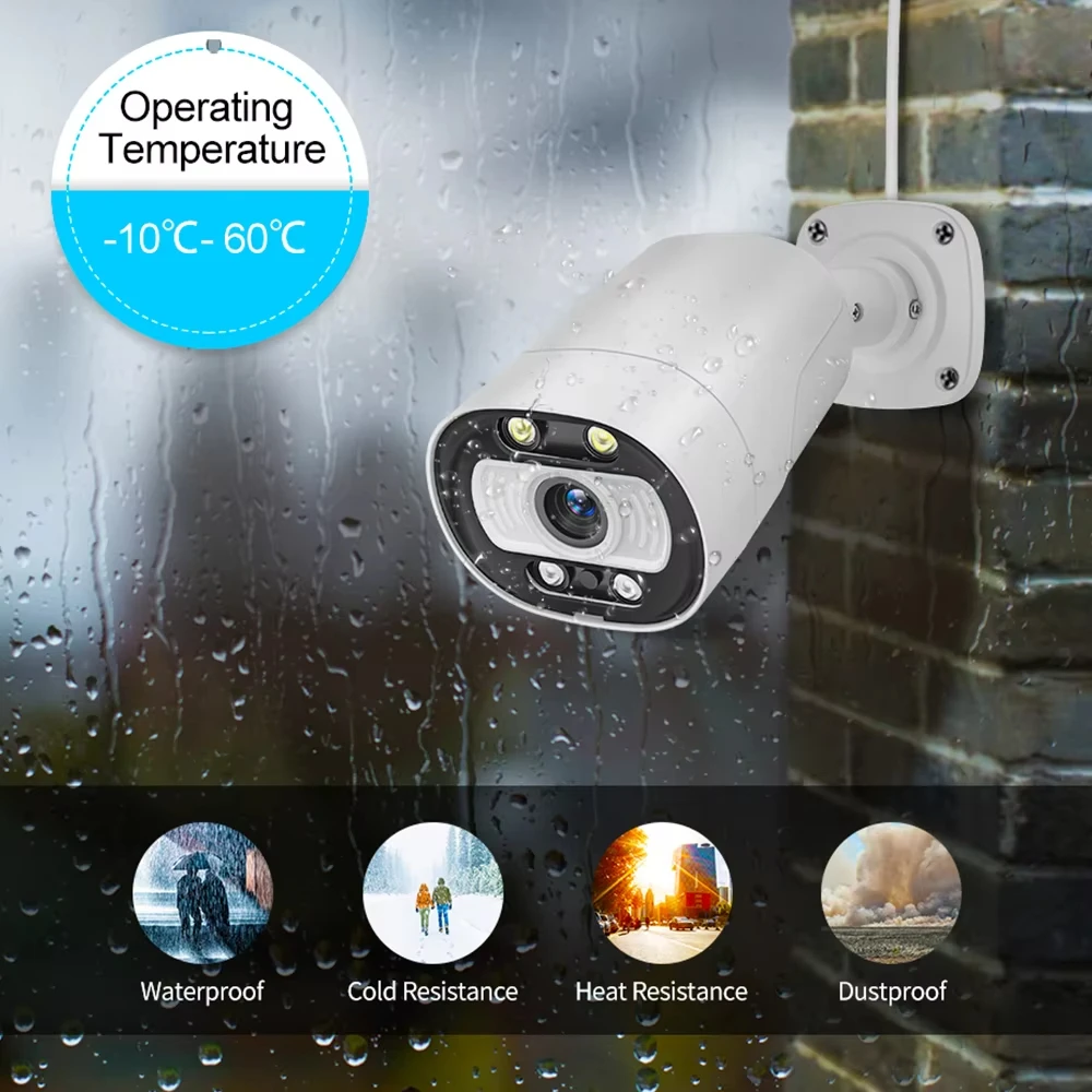 Techage 8CH 5MP POE CCTV камера система безопасности защита интеллектуальный AI Face Detect двусторонняя аудиосвязь наружные ком