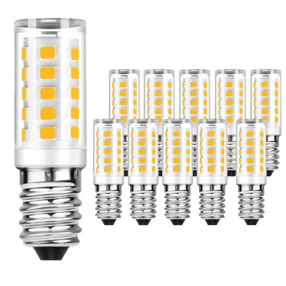 Bombilla LED E14 de cerámica SMD2835, foco blanco cálido/frío, reemplazo de luz halógena, 10 piezas, AC110V, 220V, 7W, venta al por mayor