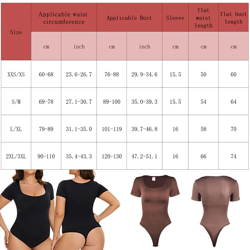 Sexy Women\'s Underwear Short Sleeve Body Sliming Shaping One Piece Bodysuits Tummy Control Round Neck Thong Shape Wear