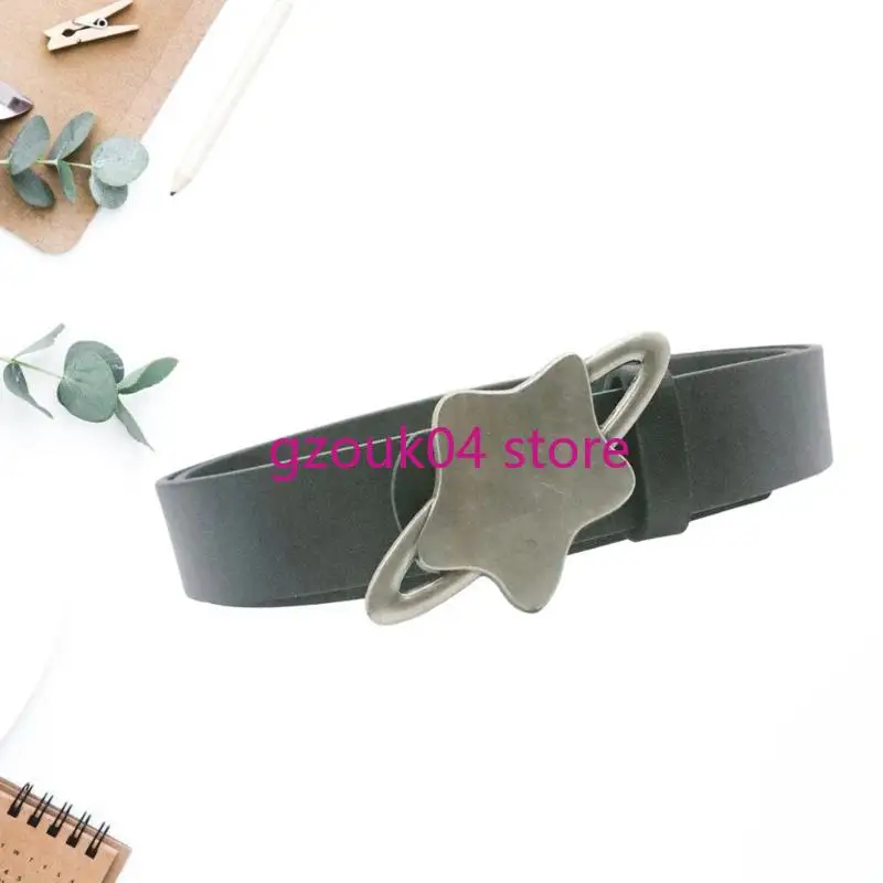 68TD PU LEATHER BELT FASHION METAL WOMEN