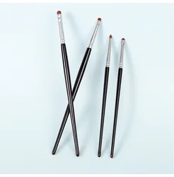 OVW 4PCS Eyeliner Smudge Horse Hair Eyeshadow Eyeliner Makeup Brushes Set Eye Blending Brush Makeup Crease Shadow Brush