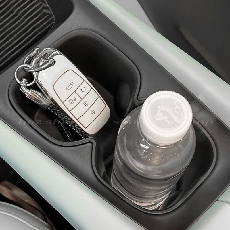 For BYD SEAGULL Car Central Control Water Cup Holder Storage Box Anti-slip Pad Fixed Beverage Holder Auto Interior Accessories