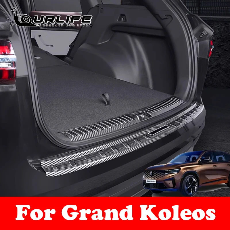 For Grand Koleos  Geely Monjaro KX11 2024 2025 Accessories Threshold Door Sill Pedal Protector  Carbon Fiber  Stickers