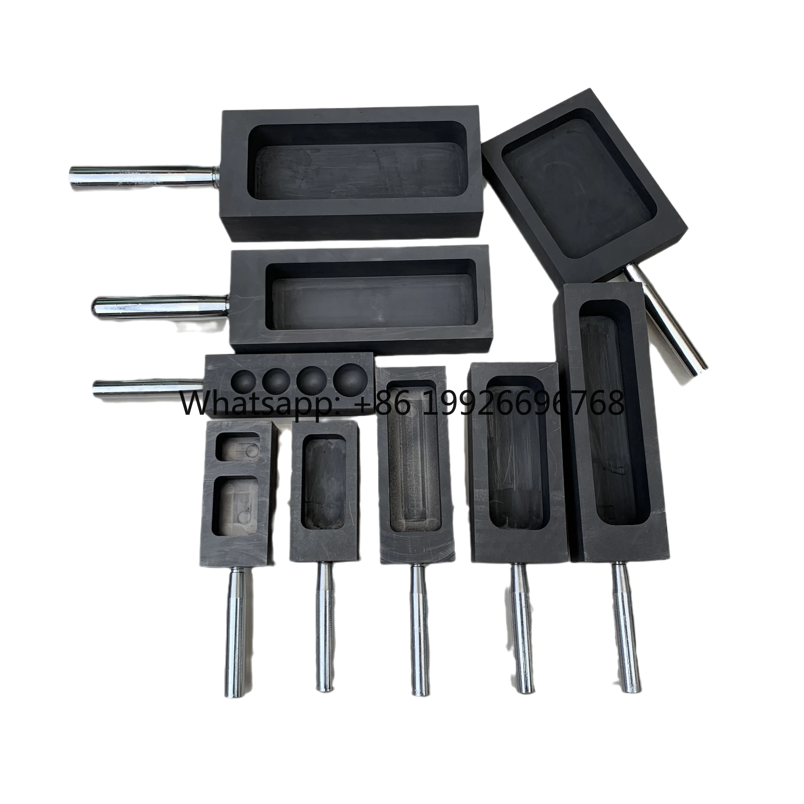 Square Graphite Crucible Hot Sale High Quality 1kg Graphite Ingot Mold for Melting With Handle