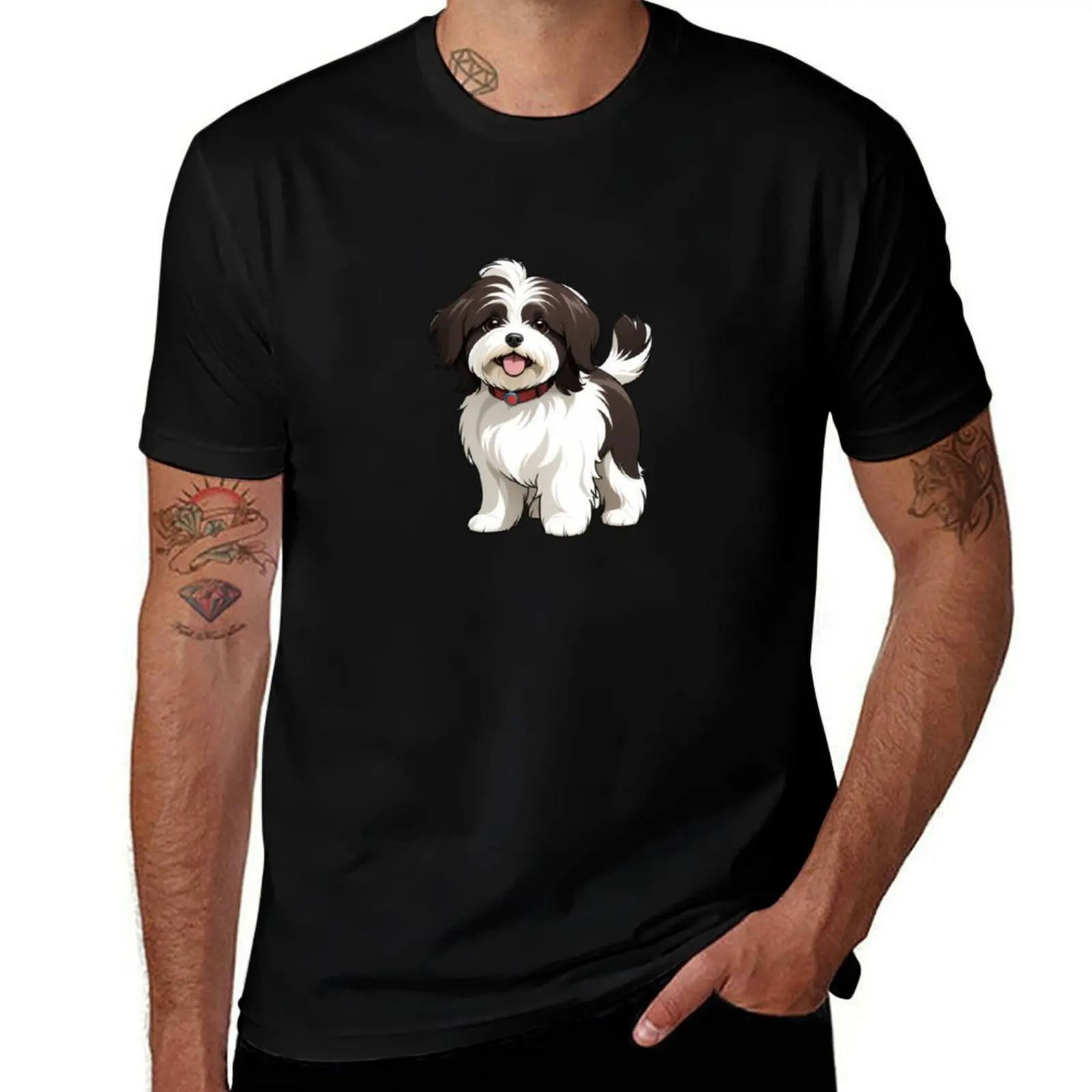 

Adorable Little Havanese Dog T-Shirt summer top Anime t-shirt new gifts and t-shirts Men's t-shirt