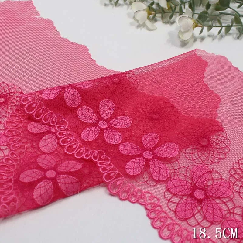 

29 ярдов вышитая тюлевая отделка, швейные поделки, сетчатый бюстгальтер с вышивкой, кружевное нижнее белье, нижнее белье, платье «сделай сам», ткань, аксессуары для рукоделия 2025