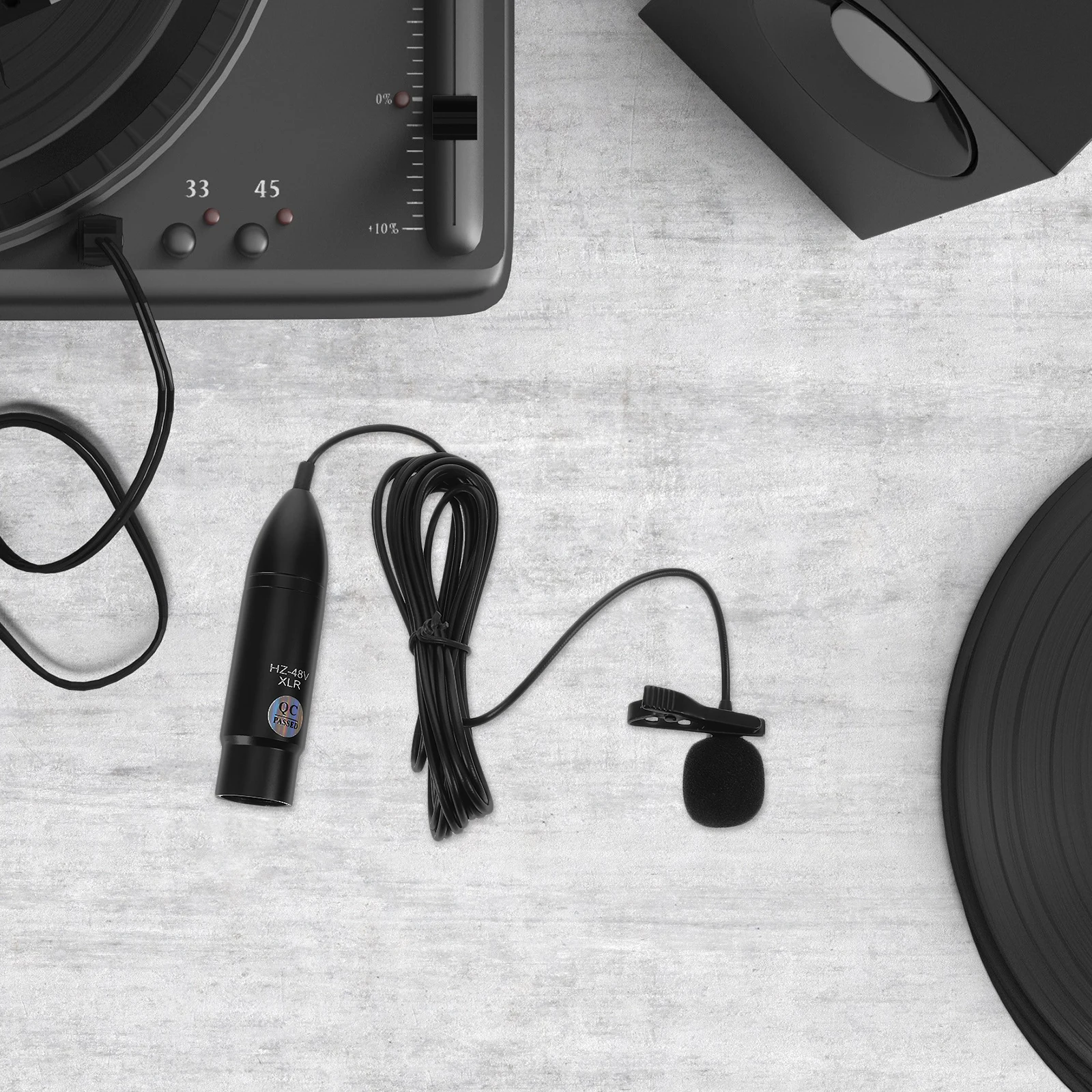 

Professional 48V Xlr Three-Pin Interface Lapel Clip Wearable For Live Broadcast Recording Audio Equipment Portable Lavalier