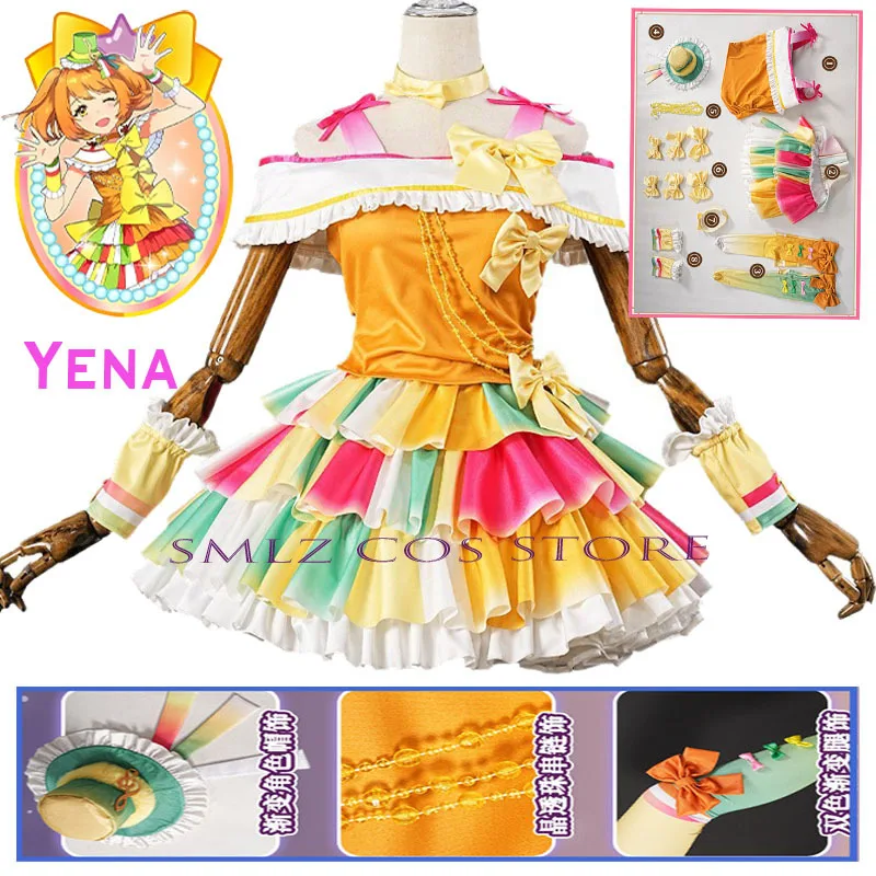 

Yena Cospaly Anime Shining Star Costume Color Cute Princess Dress Suit Halloween Carnival Party Clothing Suit for Woman
