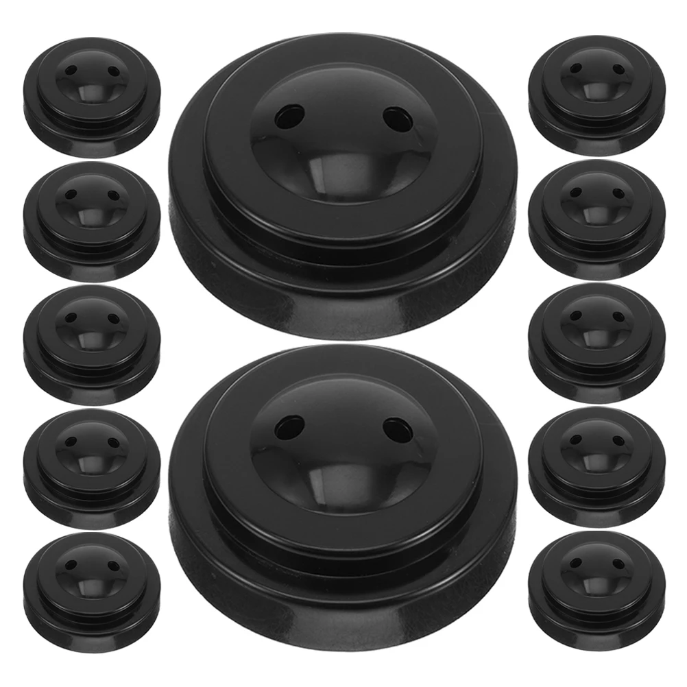 

12Pcs Desk Flag Stand Base Miniature Flagpole Holder Tabletop Flag Base Smooth Finish Lightweight Portable for Office Conference