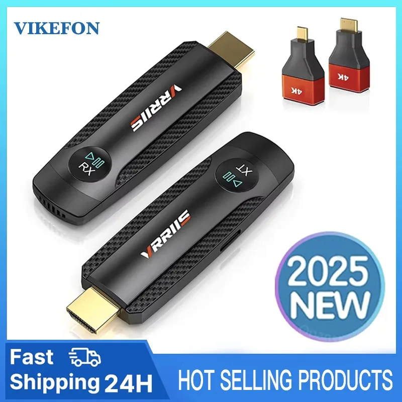 

1080P 100M 5G Wireless HDMI Video Audio Transmitter Receiver Extender Display Adapter Dongle For TV Box Projector PC