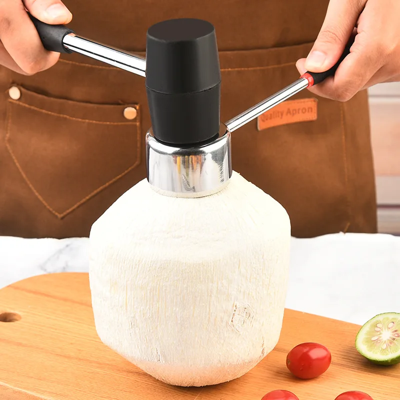 

Инструменты для открывания кокосов, резиновый молоток, многофункциональный ручной дырокол, молоток для кокосов, кухонные гаджеты, уличная посуда