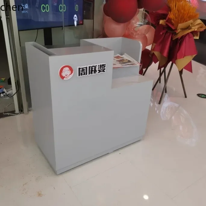 

DSA shopping mall welcome desk solid wood reception desk simple modern restaurant checkout page